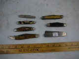 (7) pocket knives:  Simmons, Shapleigh, D-E, & Norvell - AOM