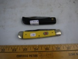 (2) Kissing Crane pocket knives: Robt Klaas 191 Germany & Coal Miner KC43CM Germany - AOM