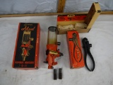 (2) Lyman Ideal reloading tools:  No. 55 powder measure & No. 310 tool complete with dies - AOM