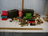 Ammo: 2 metal ammo boxes, one with brass & one with bullets (components) - AOM