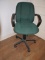 Office desk chair on wheels with adjustable height