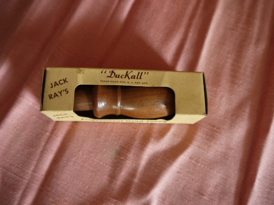 Jack Ray's duckall wooden mallard duck call with box - Model D714