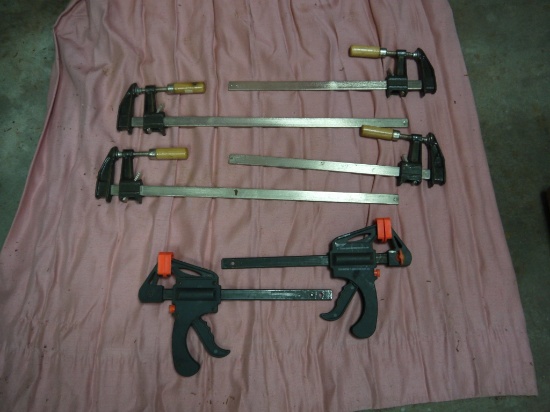 3 sets of clamps