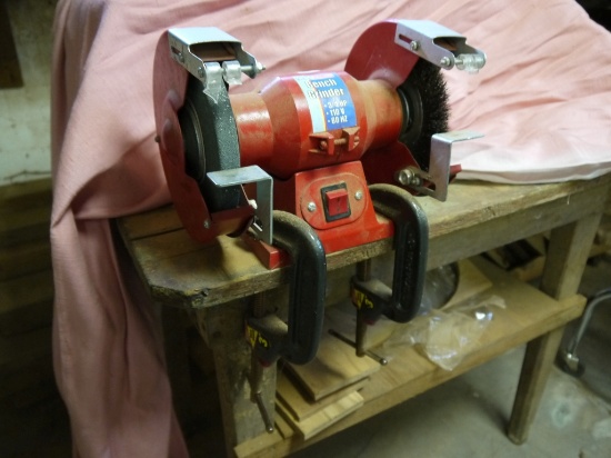 HDC 3/4 hp bench grinder with 2 C clamps