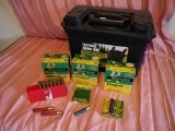 Ammo: plastic ammo box with 70 rounds 12 ga, 2-3/4