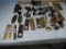 Brass, glass &  porcelain door knob pairs, face plates and latches