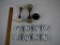 (11) items: 2 sets of door knobs + one & (8) white porcelain drawer pulls