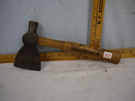 Winchester hatchet with "WINCHESTER" written in marker on handle, -13-1/2" L