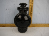 Carriage lantern with red lens, 9-1/4