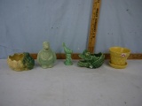 (5) pottery pieces: