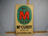 Big M Seed McCurdy Seed Co. Distributor metal sign, 24