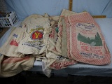 (12) feed and seed sacks: