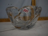 Signed lead glass bowl - 5