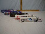 (5) Race Teams model semi-tractors with trailers