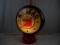 Plastic gas pump double sided globe, lighted and rotates