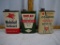 (3) full or partial outboard motor oil quarts