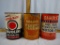 (3) five quart empty oil cans