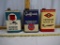 (3) Outboard Motor Oil quart cans