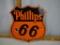 Enamel Phillips 66 sign, 11-5/8