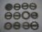 (12) battery stamps: Delco, 1959, 1961-63, 65, 67-70