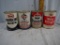(4) full cans: Standard Hd-M, Texaco Detergent, Skelly Tagolene, Texaco Havoline