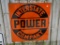 Metal sign: Interstate Power Company, good condition, 30