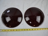 (2) red lens for stoplight, 8-3/8