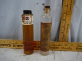 (2) Standard Oil Co. glass bottles, salesman samples, 6-6-1/2