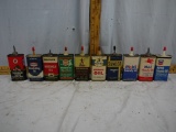 (10) household oil cans, 4 fl. Oz., empty to partial