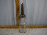 Brookins Cincinnati, Ohio glass one quart oil bottle