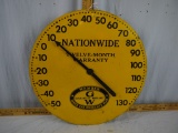 Metal thermometer face only, 18