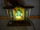 Pabst Blue Ribbon lighted digital clock, 8