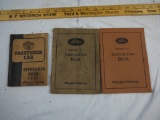 (3) Ford Instruction/Reference Books