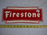 Firestone metal sign 12-7/8