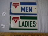 (2) Conoco Rest Room signs - 