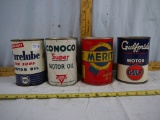 (4) Never Opened oil cans