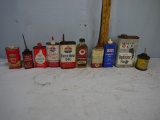 (10) automotive or oil items in bottles & tins