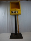 Metal map dispenser on metal stand - YOU ARRANGE SHIPPING OR PICKUP
