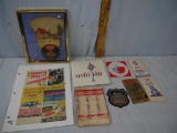 (9) Skelly advertising items