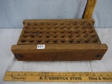 Antique wooden reloading block - 13