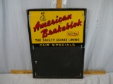 American Brakeblok metal sign with chalkboard lower half