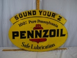 Double sided Pennzoil sign 31
