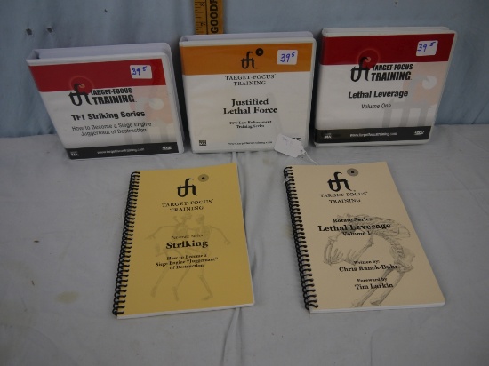 (5) shooting training guides: 2 booklets & 3 Dvds