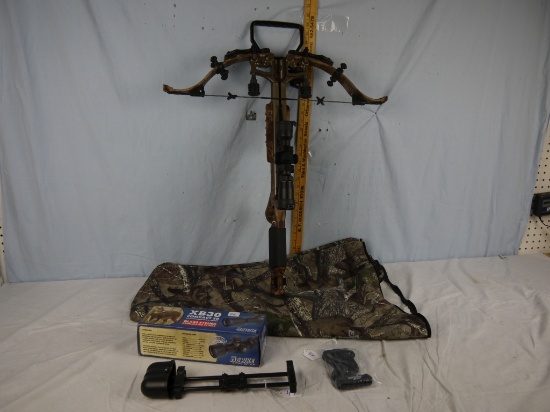 Excalibur 308 Short crossbow with Hawke 1.5-5x32 IR-SR scope, non-padded soft case - probably new