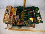 Plano tackle box full of tackle ready for Canada jig fishing,