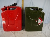 (2) new 20 liter jerry cans - (never used but dusty)