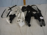 (3) new shoulder harnesses: de Santis 11D 88 & A24 GG; short barrel revolver; and other