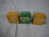 (3) partial boxes of Remington .22 caliber power loads - 22W3 & 22W4