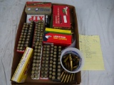 Components: various caliber of brass shells and bullets: