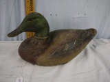 Mallard drake paper mache‚ decoy, Victor Animal Trap Co, Premier, Lititz PA USA